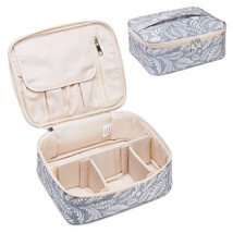 Travel Makeup Bag Large Cosmetic Bag Makeup Case Organizer for Women Leaf - £19.51 GBP