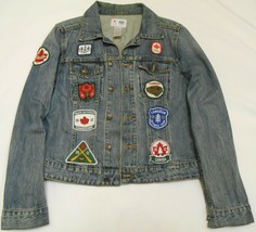 Team Canada 2012 Olympics Denim J EAN Jacket Hudson&#39;s Bay Company Hbc Women&#39;s L - £47.92 GBP