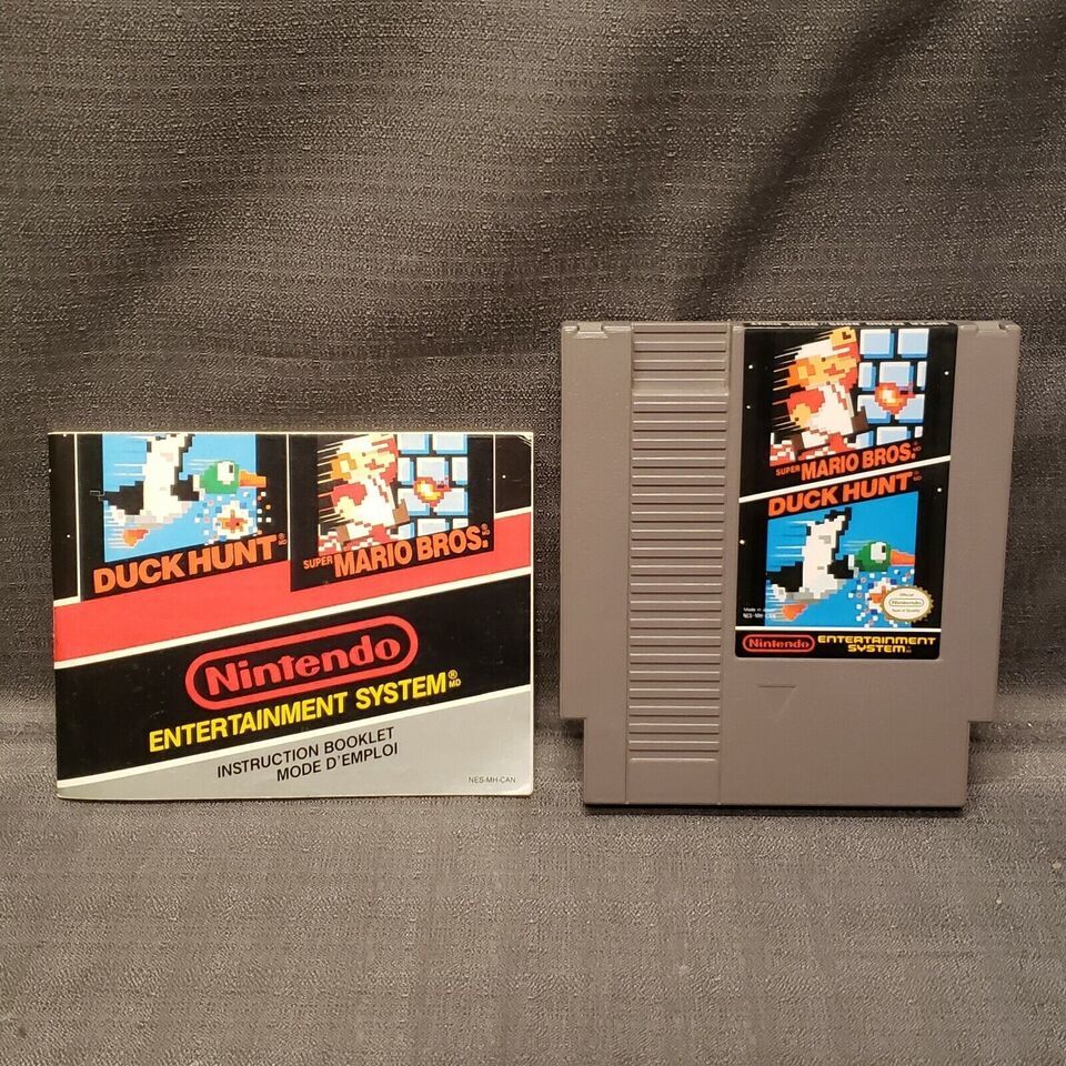Super Mario Bros./Duck Hunt (Nintendo Entertainment System, 1988) + Instructions