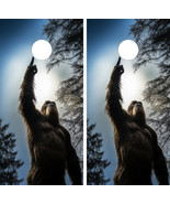 Waterproof Cornhole WRAPS / Pointing Bigfoot / Sasquatch  / Laminated  - $116.25 CAD