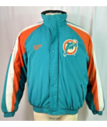 Vintage Miami Dolphins Reebok Jacket NFL Pro Line Men&#39;s Size Medium - NI... - £138.91 GBP
