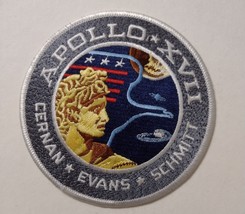 Vintage NASA Apollo XVII, 1972,  Sew On Patch, Cernan, Evans, Schmitt - £6.39 GBP