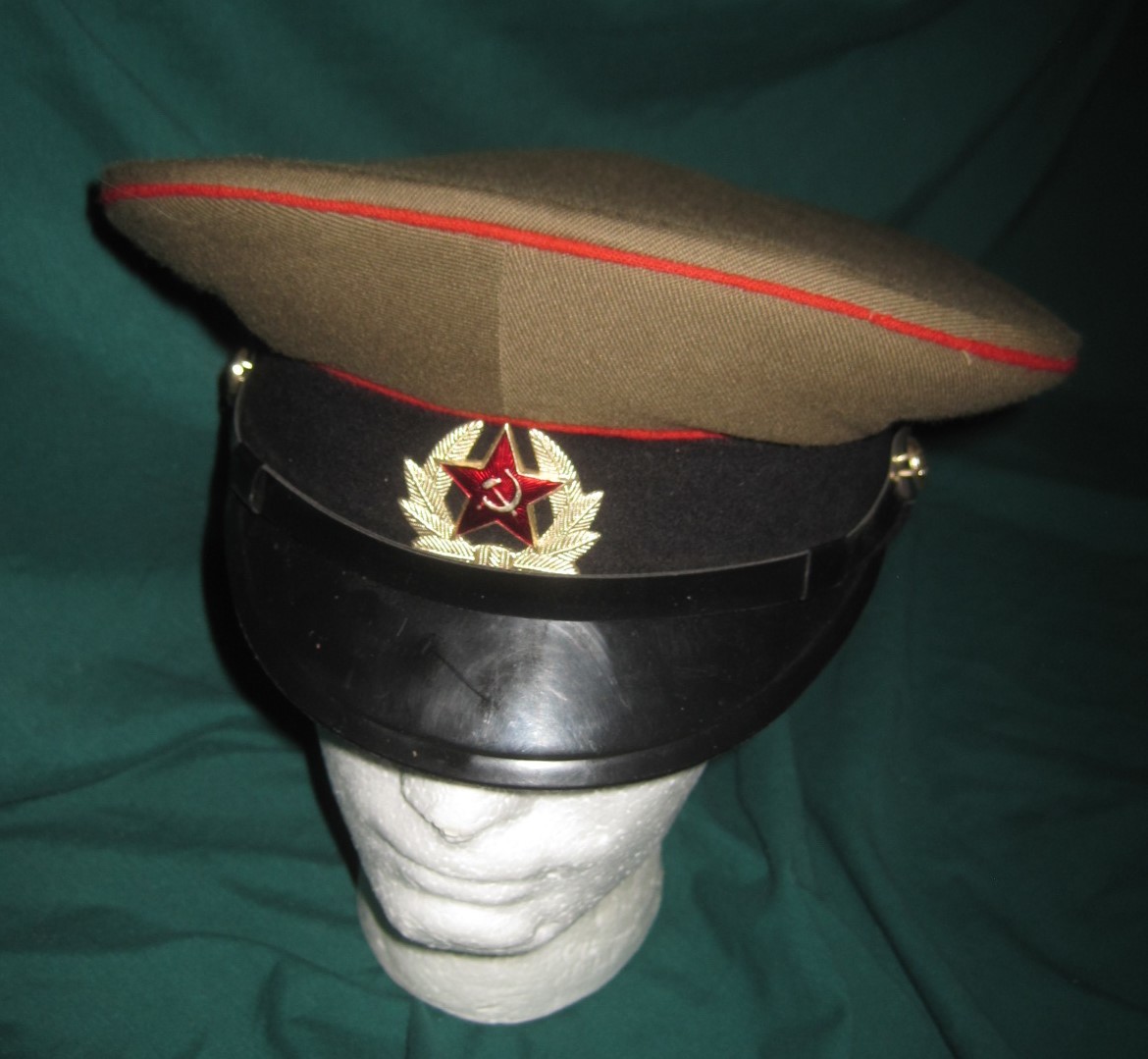 Primary image for Vintage Soviet Artillery & Tank troops Sergeant's Visor Hat Cap M69 USSR Sz 57