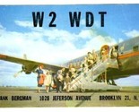 1957 QSL American Airlines DC-6 W2WDT - $10.89
