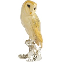 Barn Owl Bird Figurine Gift Boxed Artist Dean Kendrick Arora UK Natures Realms - £33.10 GBP