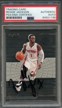 2015-16 Panini Clear Vision #72 Reggie Jackson Signed Card Auto PSA/DNA Slabbed - £47.95 GBP