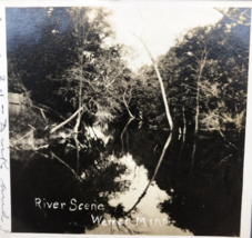 1907 RPPC River Scene Warren MN Minnesota Real Photo Postcard Duplex Cancel - £17.03 GBP