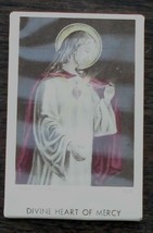 Divine Heart Of Mercy - Small Collectible Religious - Plastic Stand-able Card - £3.15 GBP