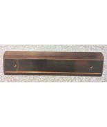 Desk Name Plate, Walnut base, Brass plate - $120.31 MXN