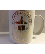 United States Navy USS Alabama BB60 Mobile Ceramic Glass Coffee Cup Mug  - $267.87 MXN