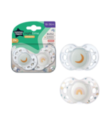 Tommee Tippee Night Time Soothers, Symmetrical, 18-36M, Pack of 2 Dummies - £59.68 GBP