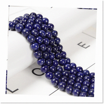 8mm Lapis Lazuli Smooth Round Beads - DIY Jewelry Making Kit with 95pcs - Boost - $41.57