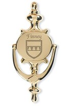 Finney Irish Coat of Arms Brass Door Knocker - £38.32 GBP