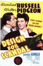 Walter Pidgeon and Rosalind Russell in Design for Scandal 16x20 Canvas Giclee - £55.05 GBP