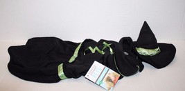 Halloween Witch Dress LARGE Girls Female Dog Costume Black Green Martha ... - $11.77