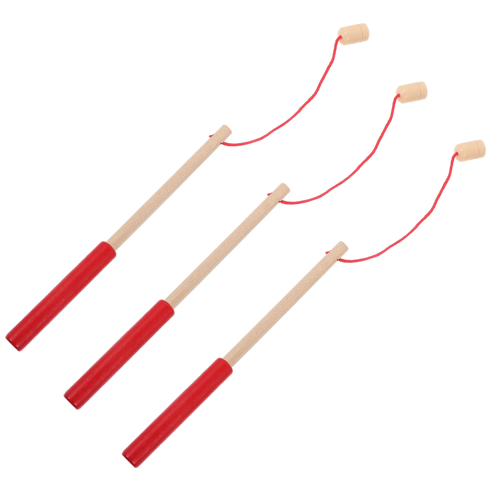 3 Pcs Fishing Rod Kids Educational Toys Wood Pole Magnetic Small Poles Game Baby - £12.14 GBP
