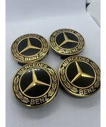 Genuine Mercedes Benz alloy wheel center caps hubcaps Gold - $20.32