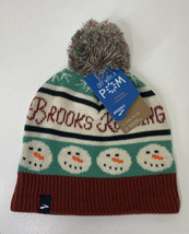 NWT Brooks Run Merry Pom Beanie Unisex Running Apparel Style 280478377 Knit Cap - £11.99 GBP