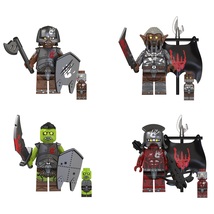 Isengard Uruk-Hai Soldiers The Lord of the Rings 4pcs Minifigures Building Toy - $11.49