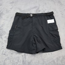 Columbia Shorts Womens L Black Belted High Rise Outdoor Casual Cargo Bot... - $22.75