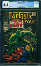 Fantastic Four  # 70...CGC Universal slab 5.5  Fine- grade...1968 comic book--bi - £48.61 GBP