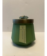 Dw Home Etheral Jade &amp; Rose Leaf Lg Double Wick Candle Decorative Metal ... - $29.69