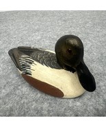 Vintage Tom Hunter Shoueller Male Duck Decoy Figurine Carving - 5 1/2” Long - $54.87 CAD