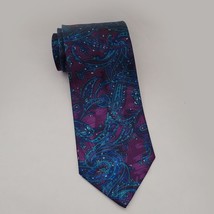 Hathaway Men Dress Tie  Polyester 57&quot; long 3.75&quot; wide Paisley Print - £7.73 GBP