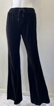 Pam &amp; Gela Velour Pants Black Slim Flare Y2K Size Small - £36.30 GBP