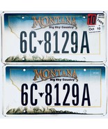 2009 United States Montana Gallatin County Passenger License Plate 6C 8129A - €17,18 EUR