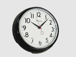 50&#39;S RETRO STYLE  WESCLOX WALL CLOCK  7&quot; ROUND FACE LARGE ARIAL NUMBERS ... - $24.00