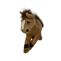 Animal Alley Toys R Us Tan Light Brown Horse w/ Brown Socks Main &amp; Tail Plush - £7.94 GBP