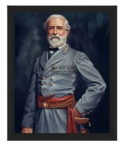 Robert E. Lee Confederate Civil War General Oil Painting 8X10 Framed Photo - £15.74 GBP