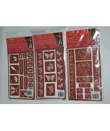 Armour Reusable Over n Over Glass Etching Stencils     Lot of 3 patterns - £11.65 GBP