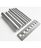 1 Set Rivet Tool Double Cap Rivets Setter Tool Anvil Die Set Punch Tool ... - $11.52 CAD+