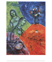 Marc Chagall Self-Portrait With Flowers, 2007 - £47.37 GBP