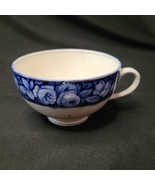 Rare Antique W.H. Grindley &amp; Co Flow Blue Roses Pattern Tea Coffee Cup c... - $272.57 MXN