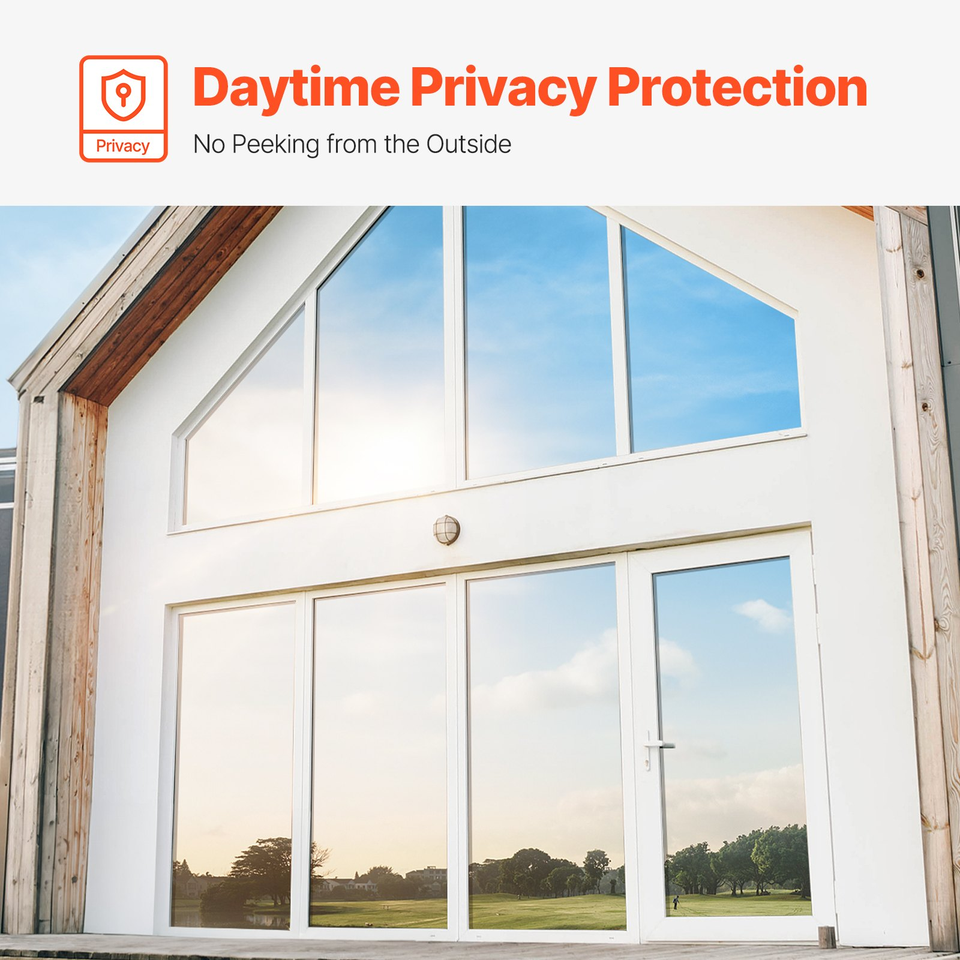 One Way Privacy Window Film Daytime Sticker Tint Self-Adhesive Silver - $65.95
