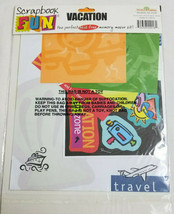Scrapbook Fun Page Kit VACATION Acid Free Memory Maker Bright Colors  - £10.35 GBP