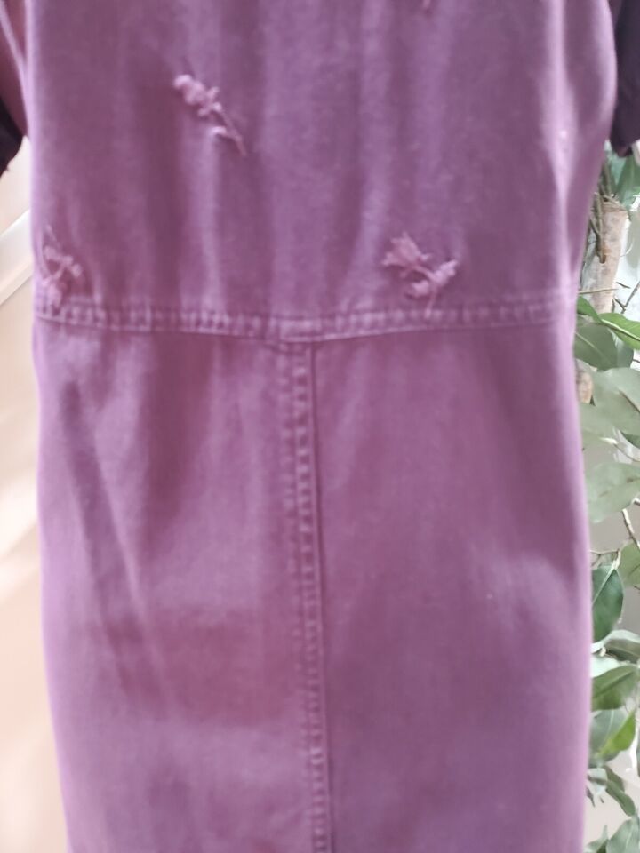 Vintage Talbots Women Purple Solid Lyocell Round Neck Short Sleeve Maxi Dress 8 Item image 6