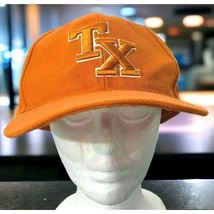 Texas Baseball Cap TX Hat Lone Star State Orange Fitted Size Medium XP Cap - £16.07 GBP