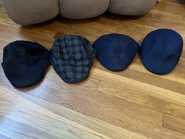 Lot Of 4 Scally Newsboy Drivers Caps Hats 2 Adjustable 3 Fitted Size Large  - £21.69 GBP