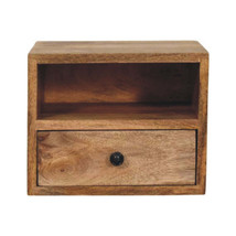 Solis 1-Drawer Oak-ish Wall-Mounted Nightstand - $189.85 CAD