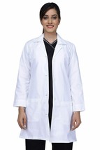 Women&#39;s Polyester and Cotton Doctors Coat surgical Premium Apron Lab coat Unisex - £50.47 GBP+