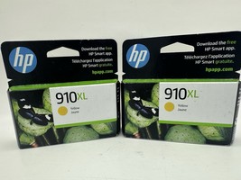 2 Boxes: HP 910XL Yellow Ink Cartridges, EXP: 01/25, OfficeJet 8010 8020... - $21.97