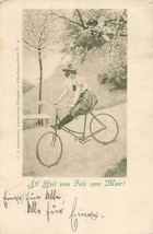 ALL HEIL of FELS zum MER WOMAN BICYCLE-PANTALOONS-FAHRRAD-VELO~1897 POST... - $12.10