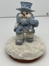 1999 SNOW BUDDIES Candle Topper-“Buddy Walk With Pipe” Fits Most Candles! - £7.20 GBP