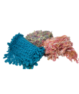 3 Lot Scarf Wool Pink Turquoise Everyday Wear Casual Work Fall Winter Bo... - $15.26