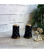 Black White Polka Dot Salt Pepper Shaker Polka Dot Decor Polka Dot Kitch... - $55.00