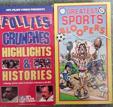 NFL - Follies, Crunches, Highlights and Histories &amp; Greatest Sports Bloopers  - £3.14 GBP
